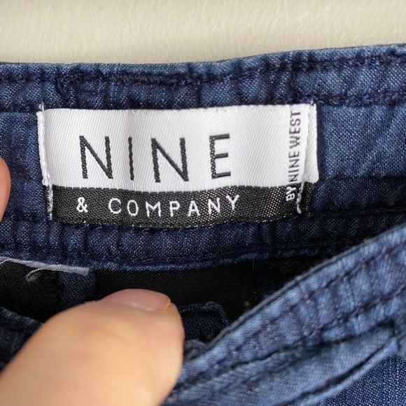 Nine & Company by Nine West Women's Blue Capri Denim Pants Size 4 - Picture 2 of 10